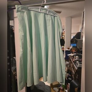 Hell Bunny mint green circle skirt